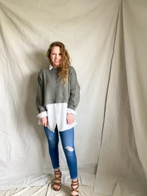 Free People Easy Crop sweater