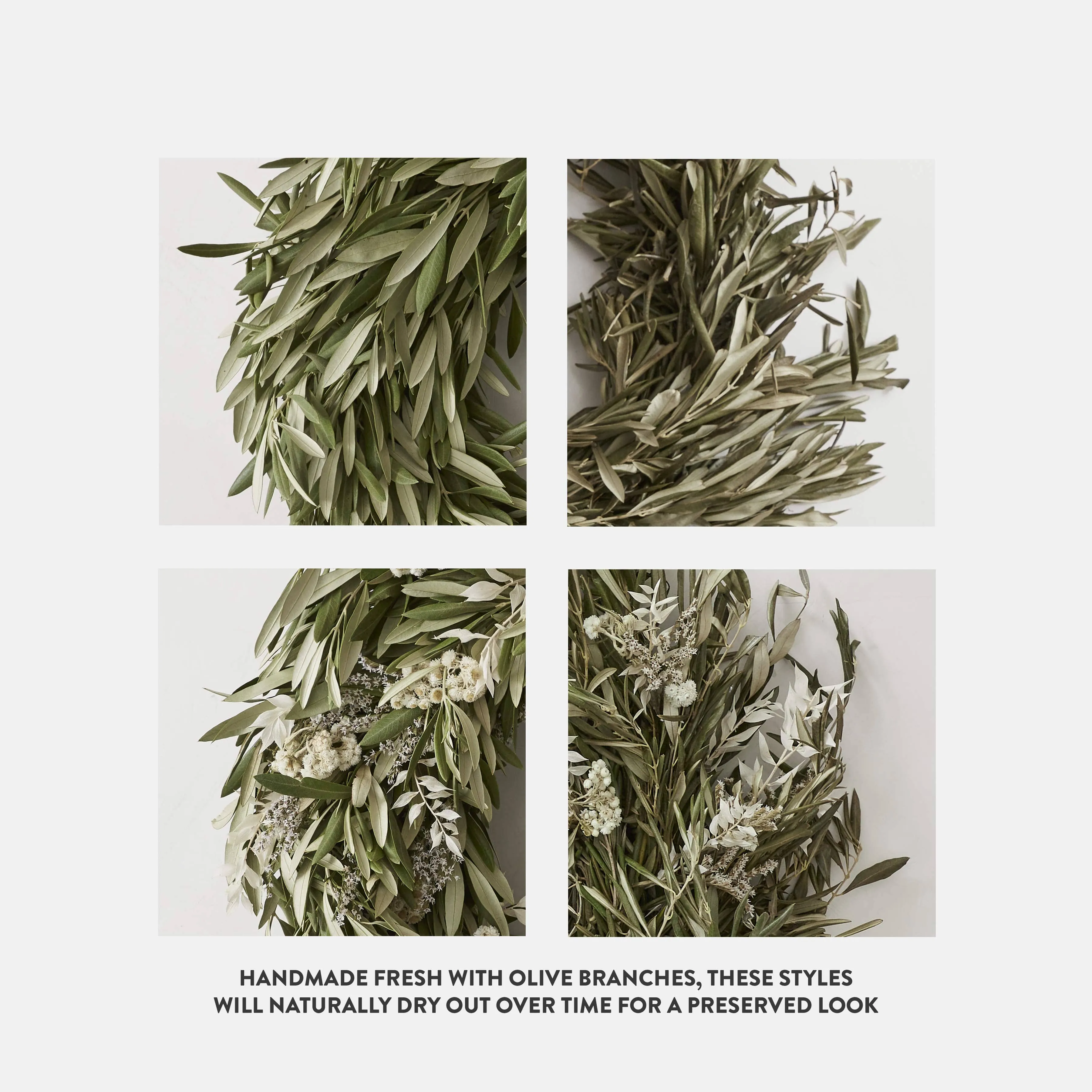 Fresh Olive Garland - 6 ft