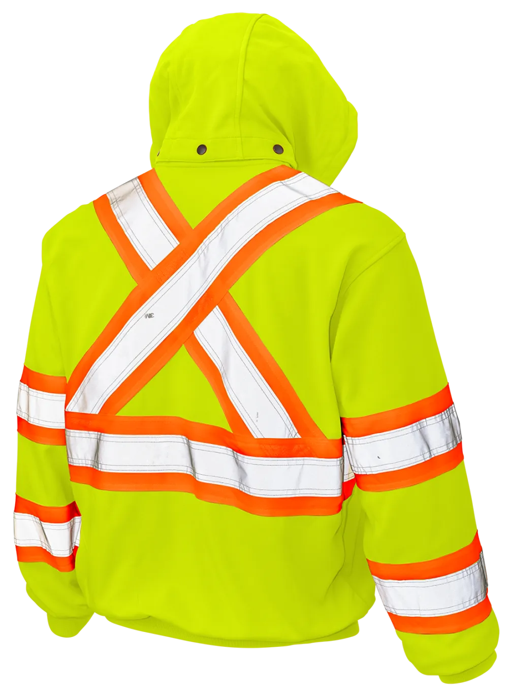 Full Zip Unlined Fleece Safety Hoodie by Tough Duck - Style S494