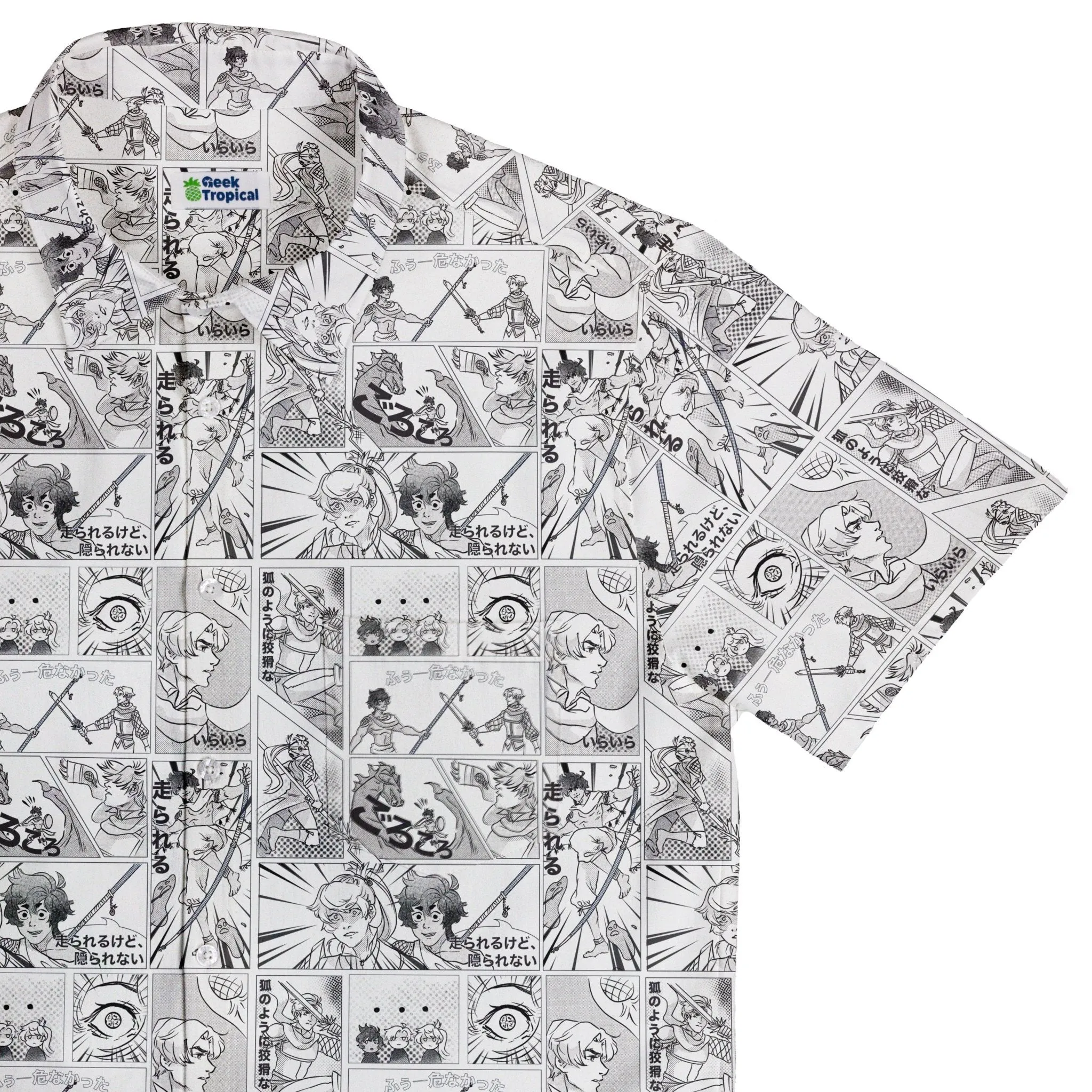 Geek Tropical Manga Button Up Shirt