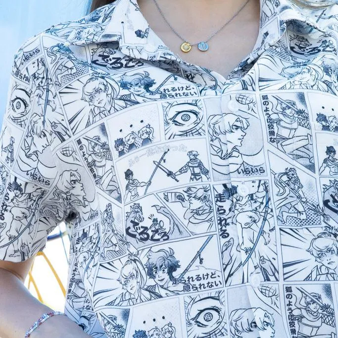 Geek Tropical Manga Button Up Shirt