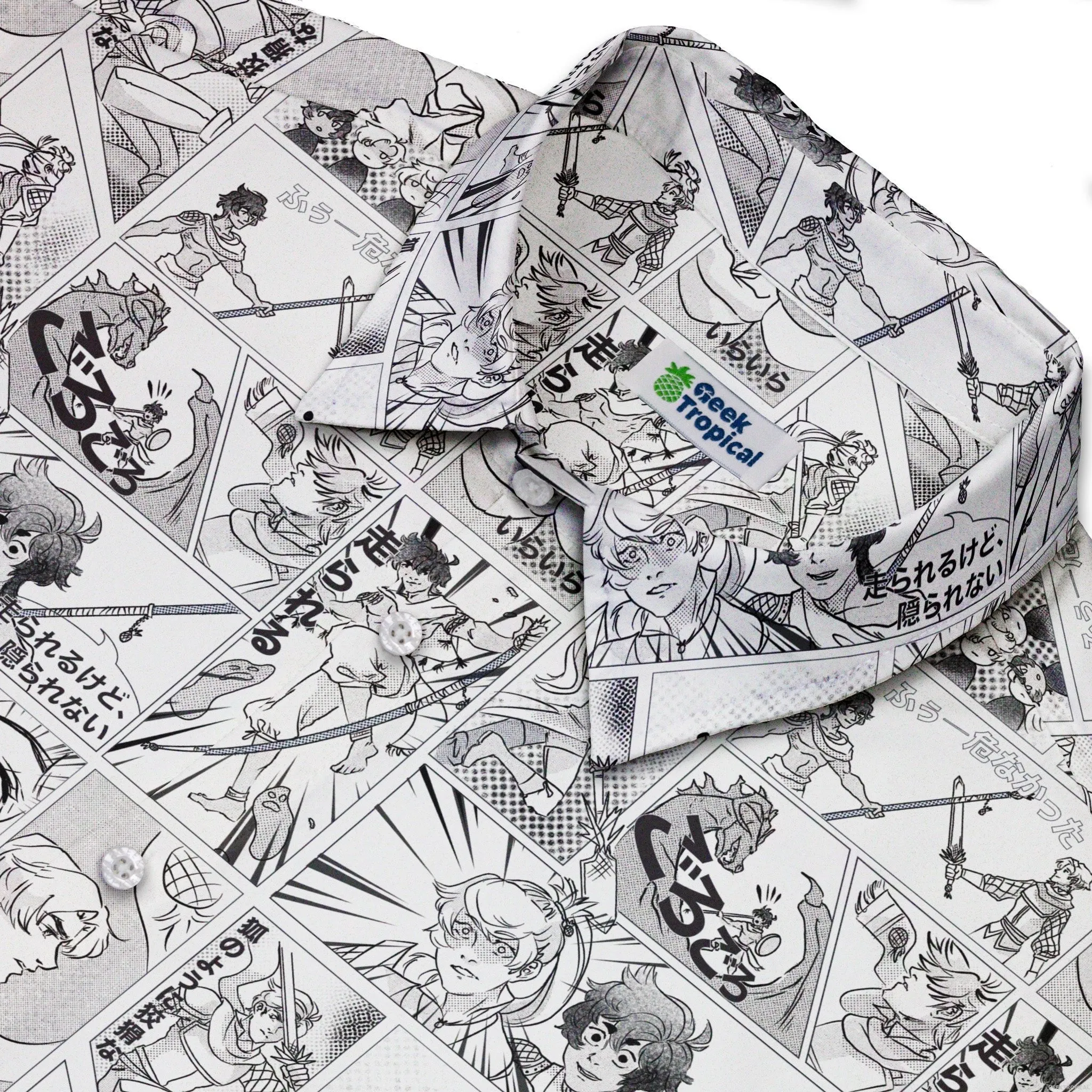 Geek Tropical Manga Button Up Shirt