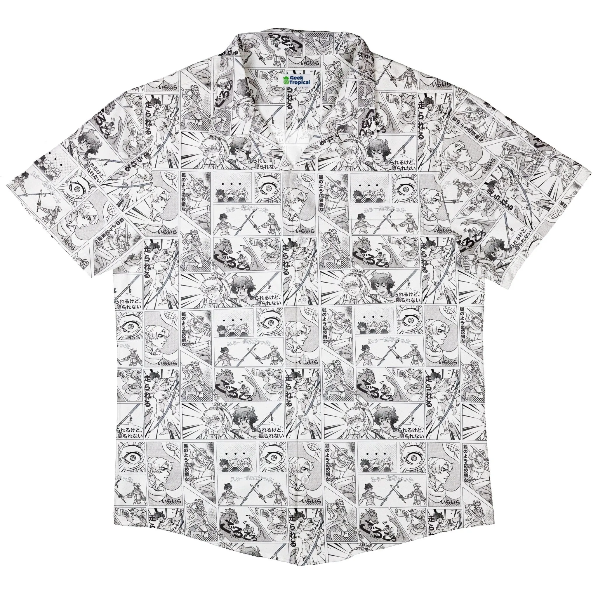 Geek Tropical Manga Button Up Shirt