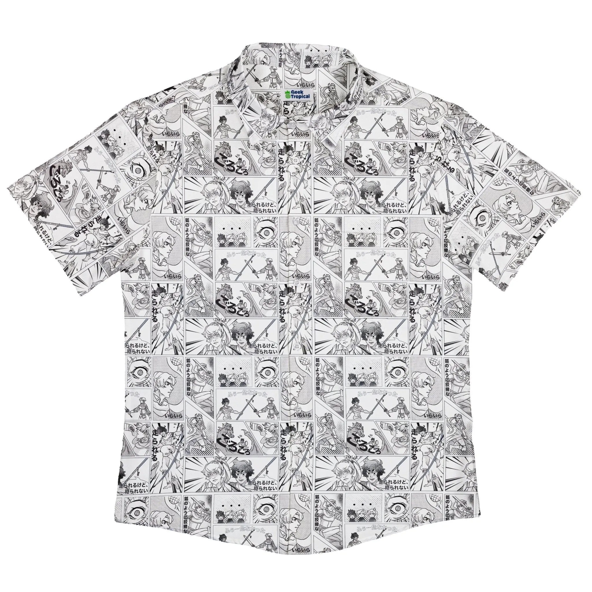 Geek Tropical Manga Button Up Shirt