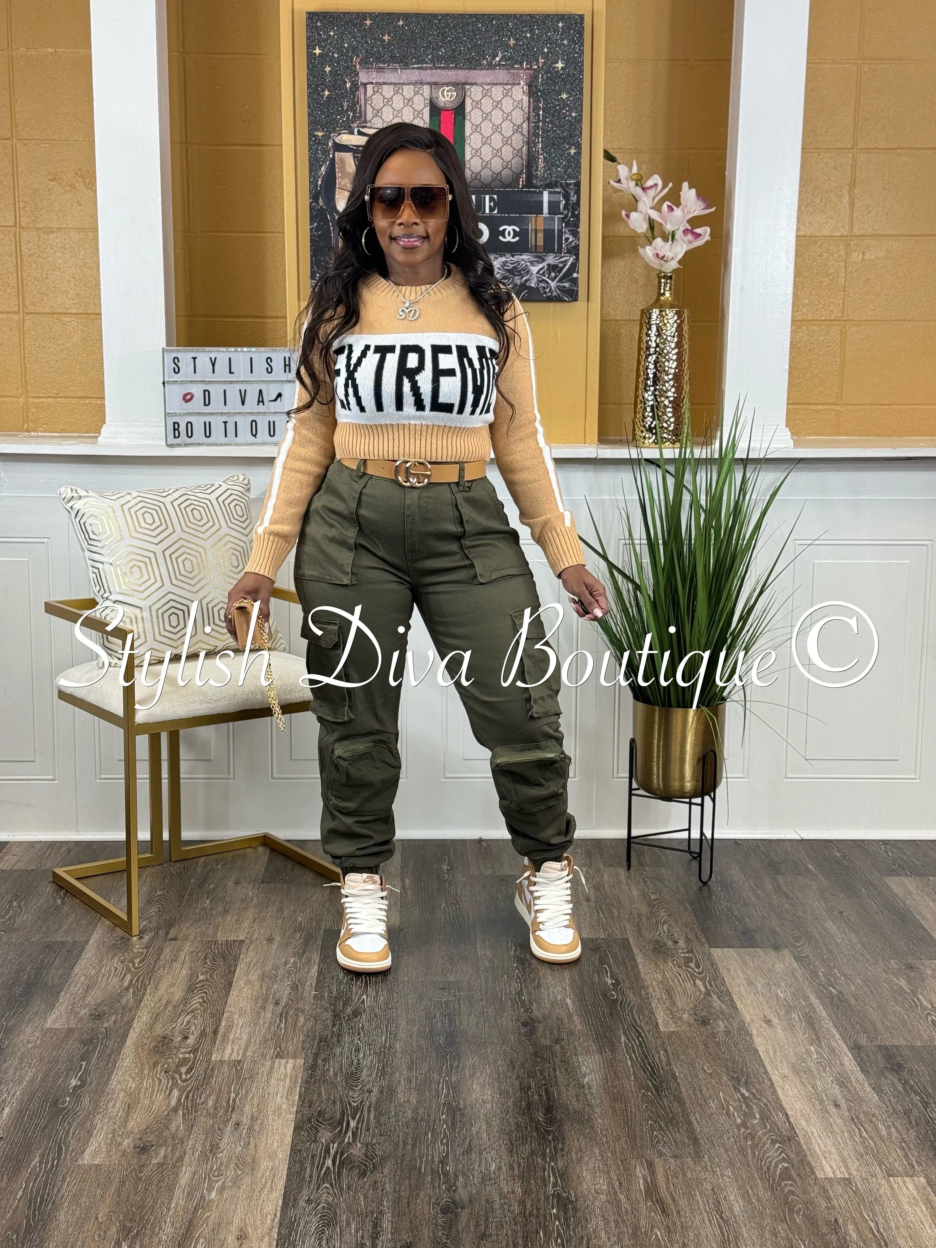 Good Vibes Joggers (Olive)