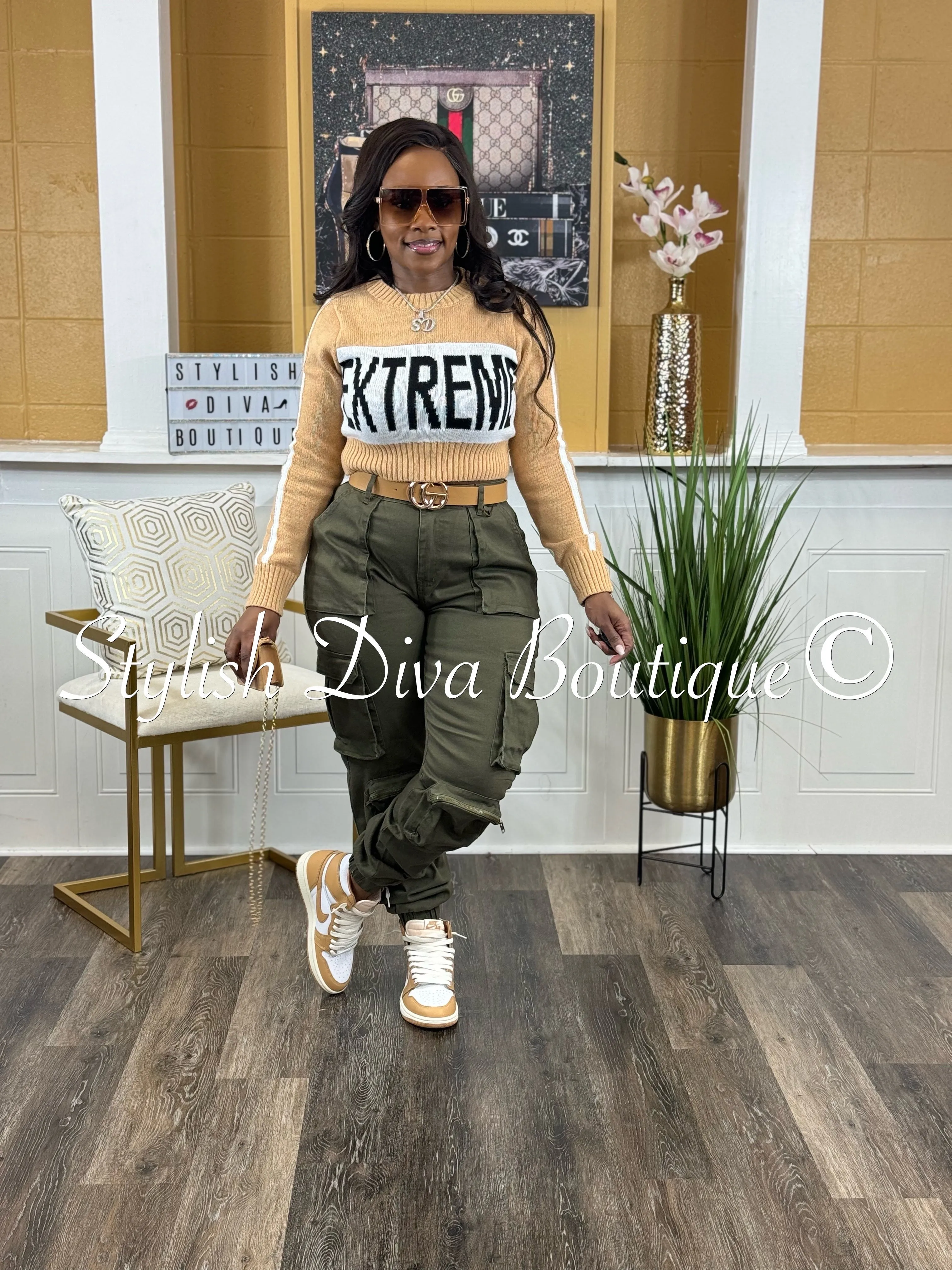 Good Vibes Joggers (Olive)