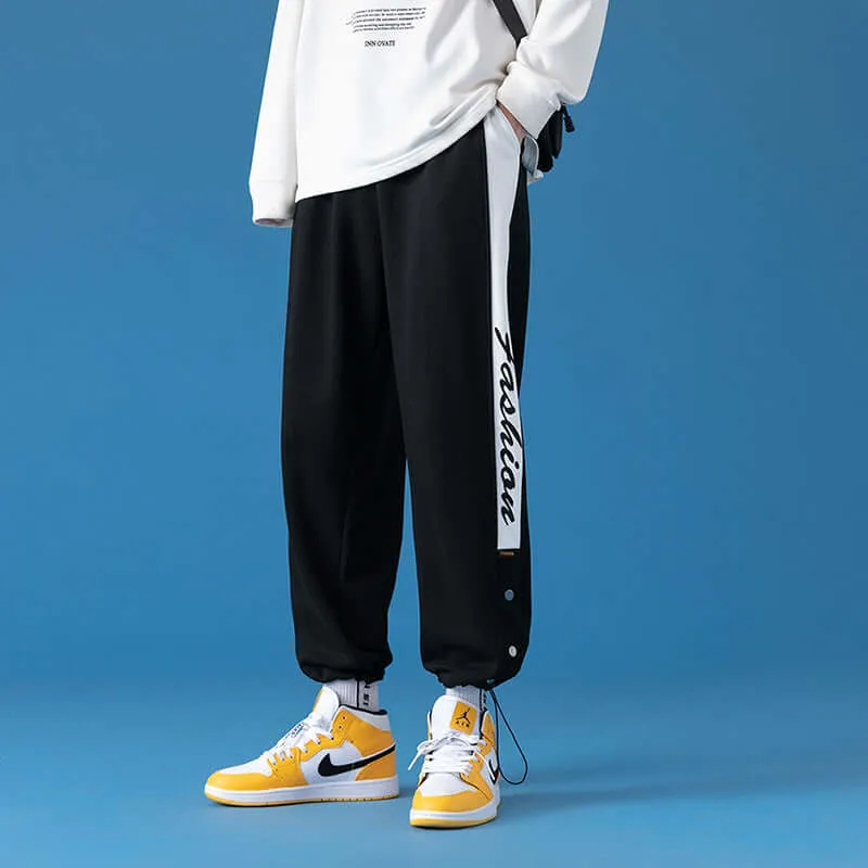 Gray loose sports wearer male trend casual long pants large size nine-point bundles feet spring summer spring autumn fat man