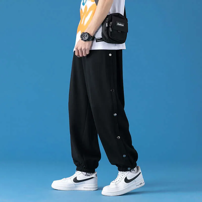 Gray loose sports wearer male trend casual long pants large size nine-point bundles feet spring summer spring autumn fat man