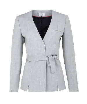 Grey stretch wool jacket