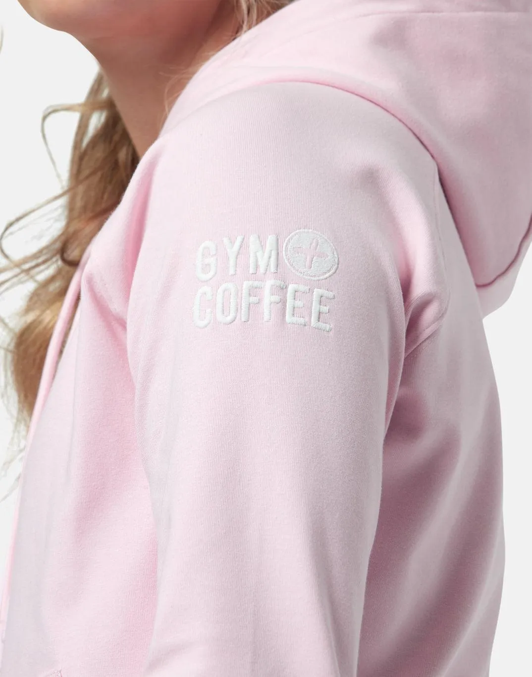 Gym Coffee Womens Chill Pullover Hoodie Baby Pink
