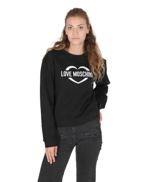 Heart Logo Cotton Sweatshirt