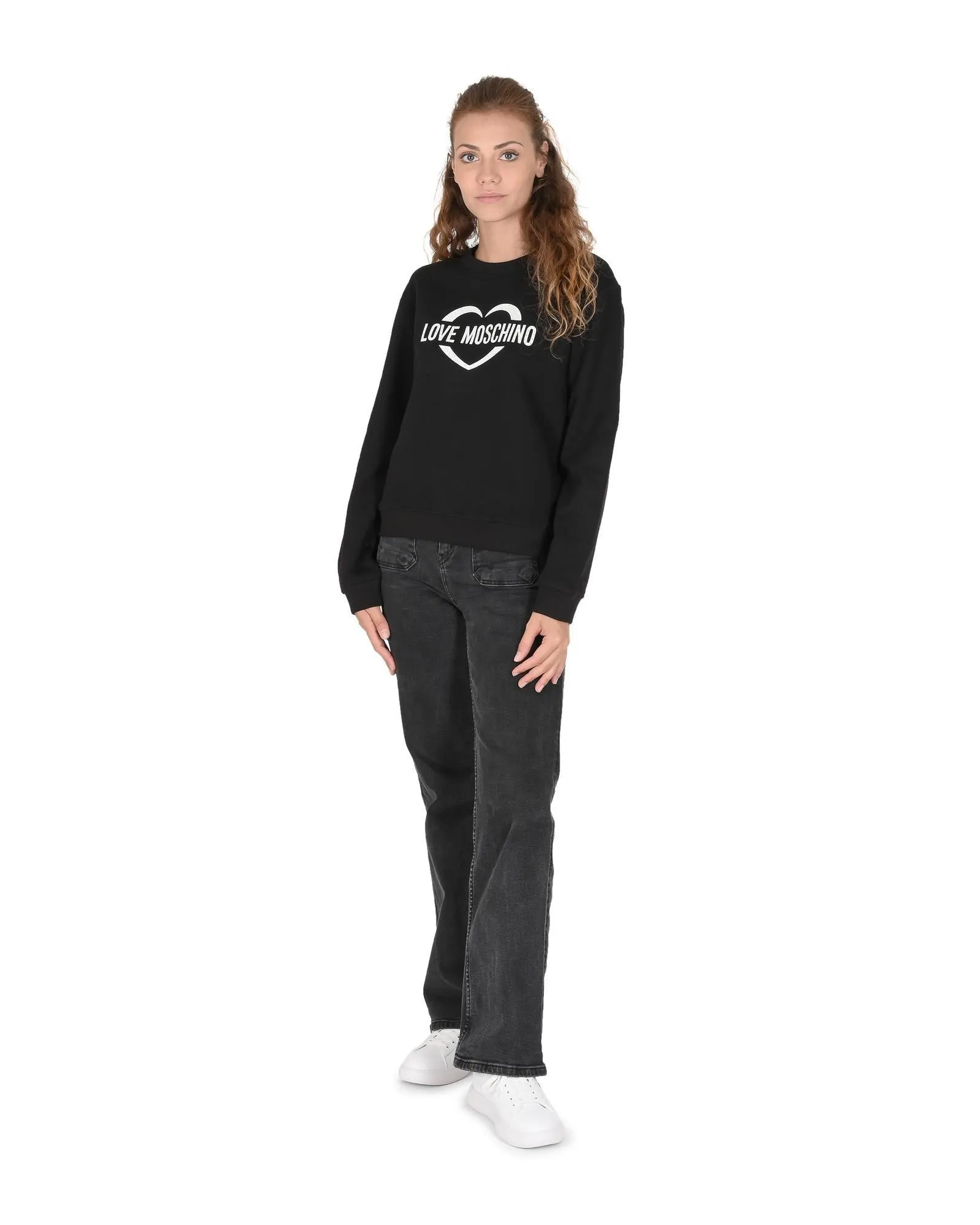 Heart Logo Cotton Sweatshirt