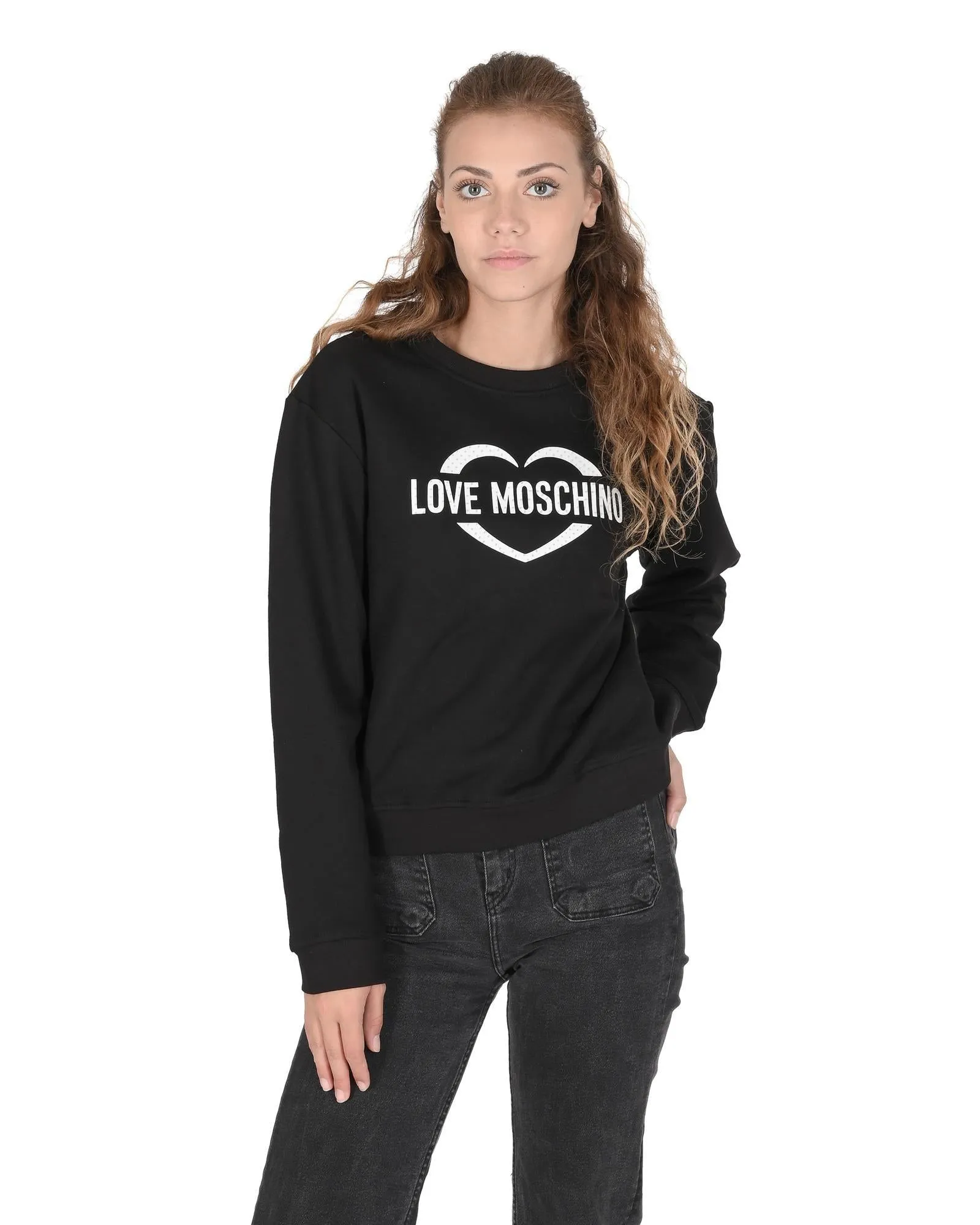 Heart Logo Cotton Sweatshirt