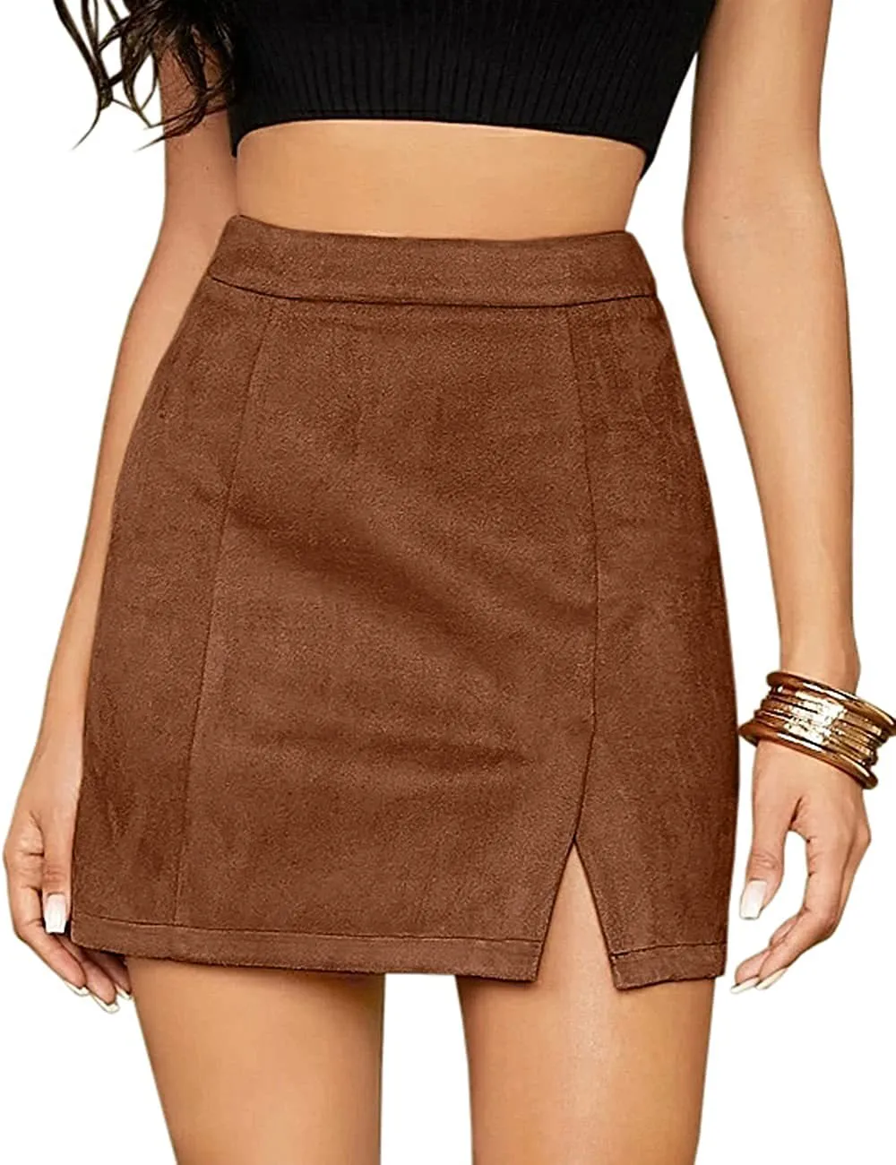 High Waist A-Line Skirt