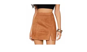 High Waist A-Line Skirt