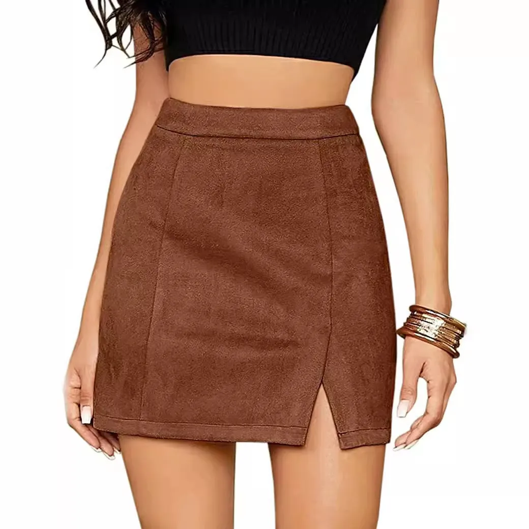 High Waist A-Line Skirt