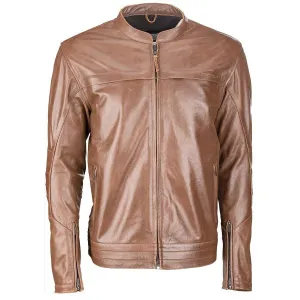 Highway 21 Primer Men's Brown Leather Jacket