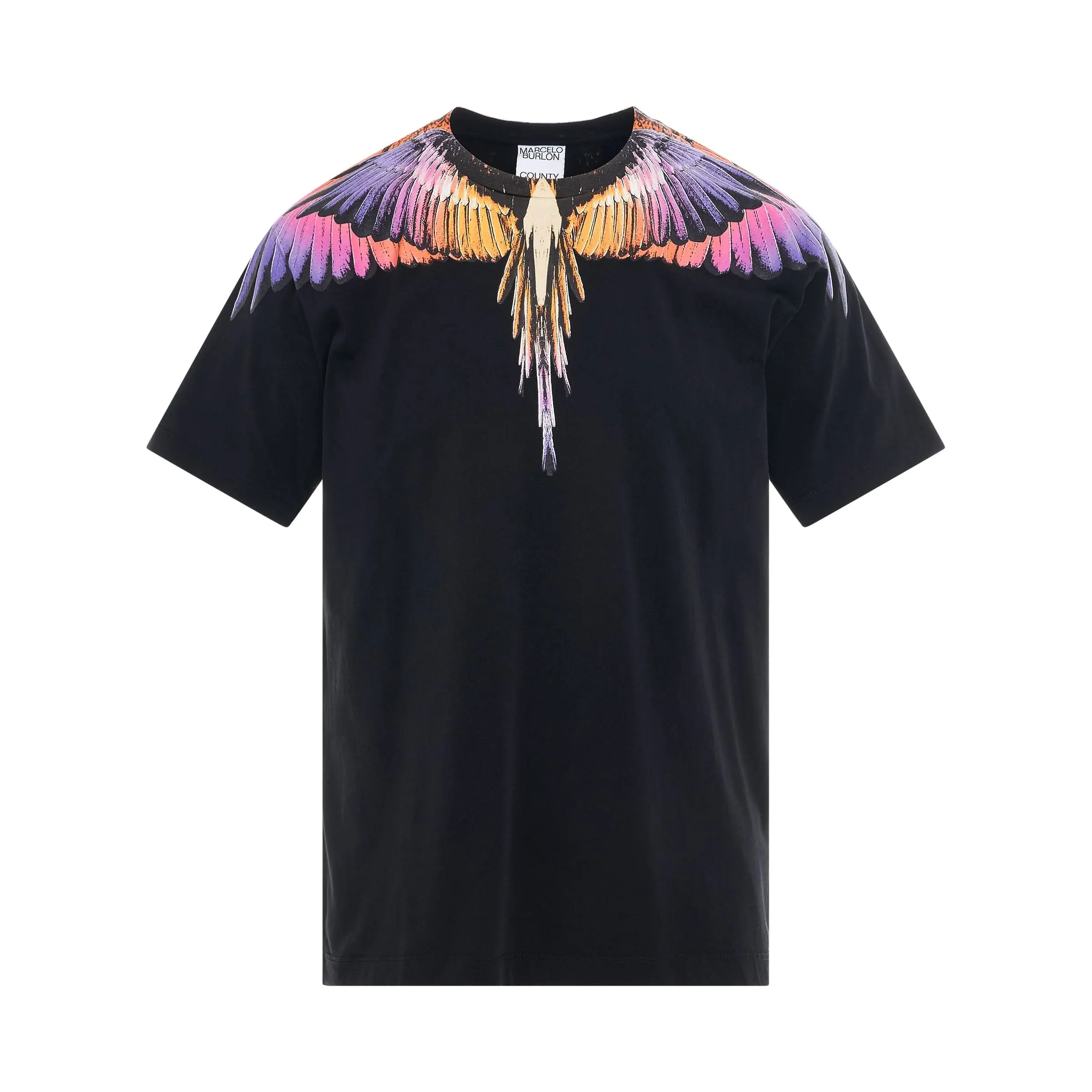 Icon Wings Regular T-Shirt in Black/Pink