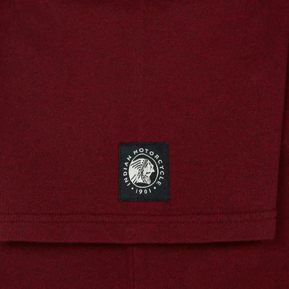 Indian Motorcycle Distressed Block Logo T-Shirt Red