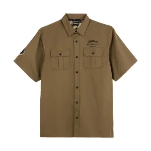 Indian Motorcycle  Polaris Mens Stencil Block Icon Shirt Tee Soft Lightweight Comfortable