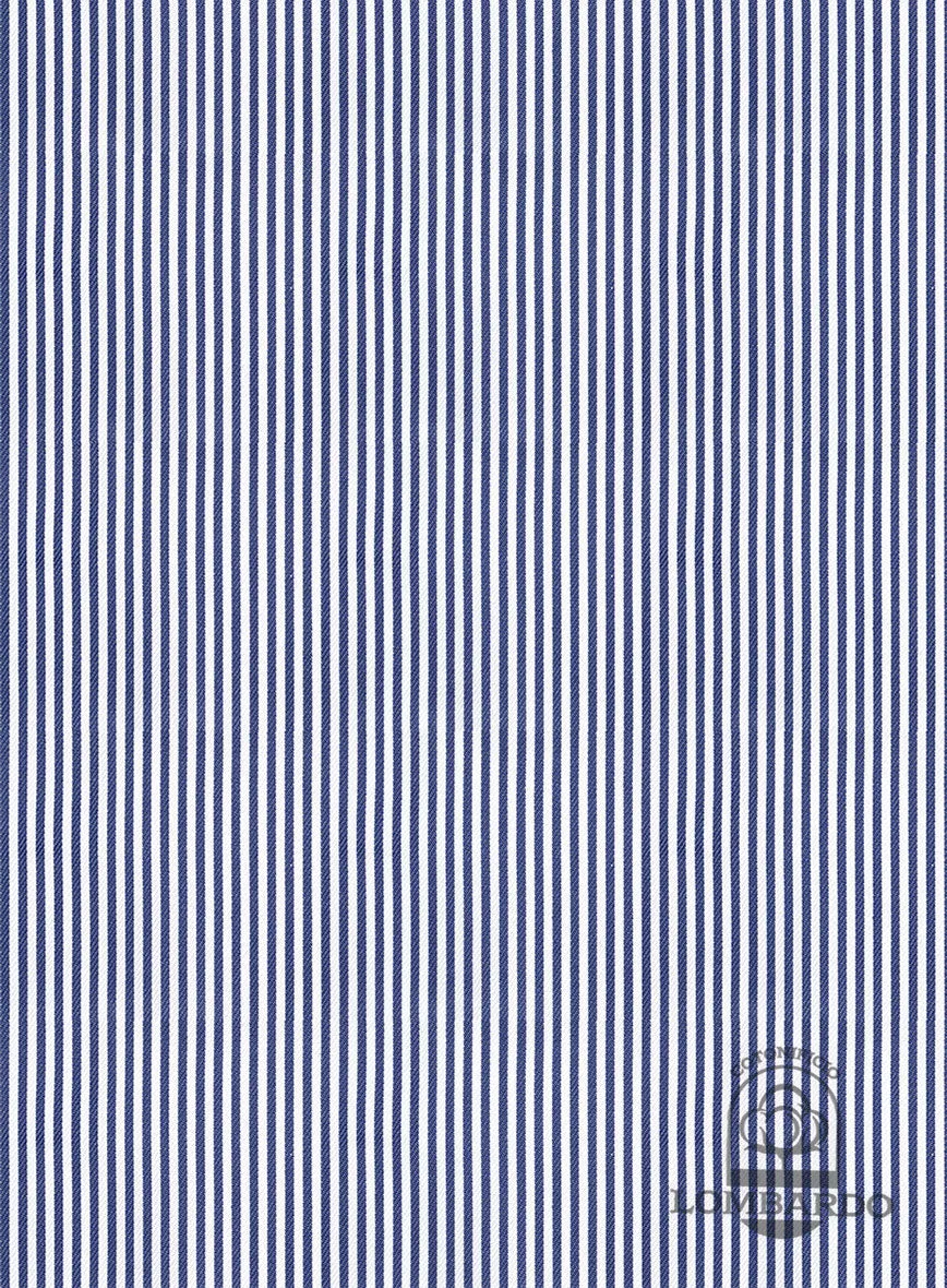 Italian Lombardo Tory Blue Stripes Shirt