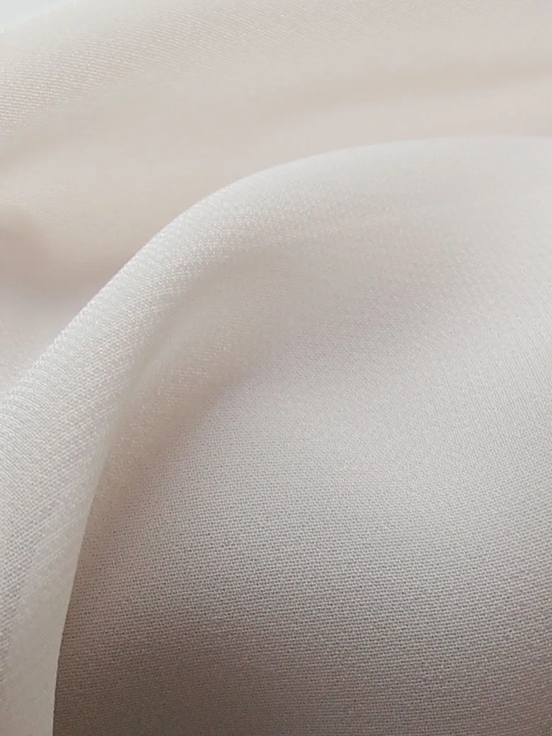Ivory Polyester Georgette - Silhouette