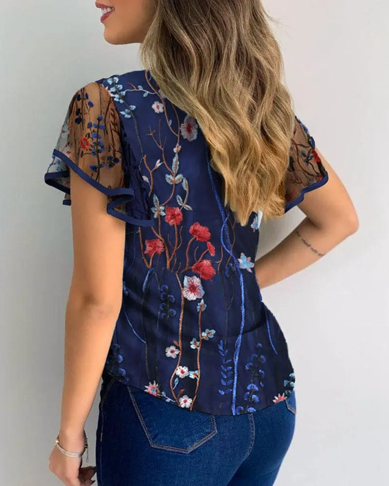 Julia Fashion - Women Elegant Fashion Female Top Casual Blouses
