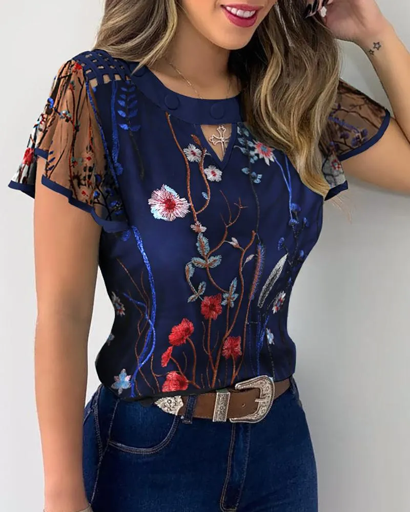 Julia Fashion - Women Elegant Fashion Female Top Casual Blouses