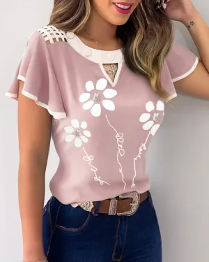 Julia Fashion - Women Elegant Fashion Female Top Casual Blouses