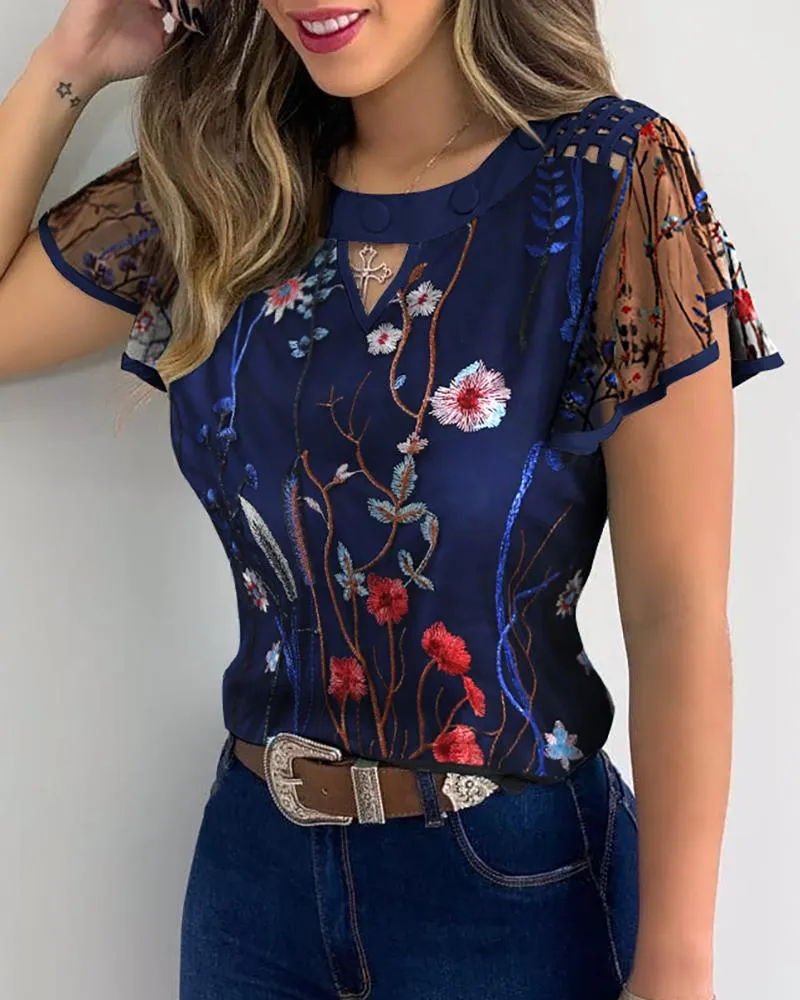 Julia Fashion - Women Elegant Fashion Female Top Casual Blouses