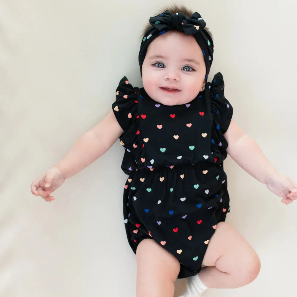 Kyte Baby Bow - Midnight Rainbow Heart