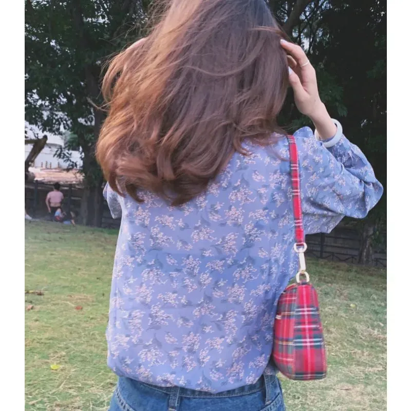 Leopard Lace-up Femme Print Elegant Tops Blouse