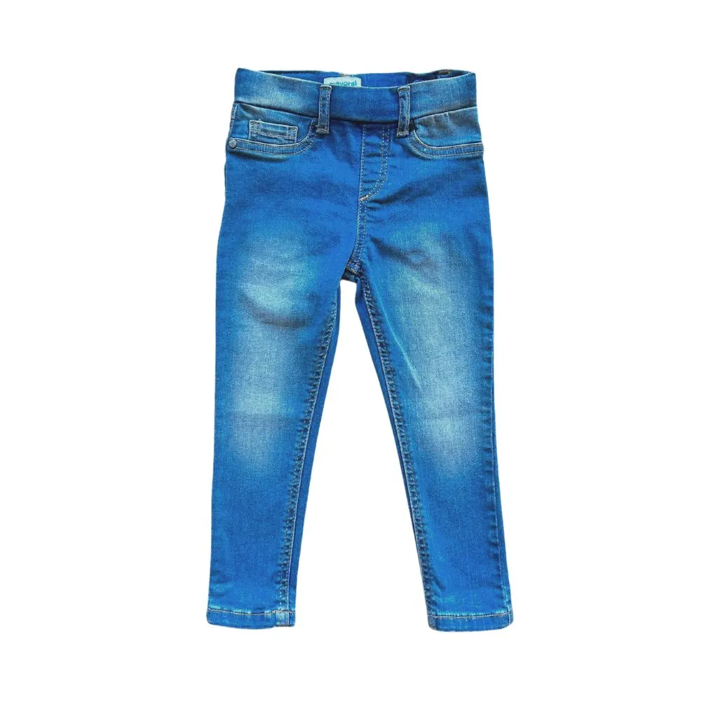 Light Wash Skinny Denim Pants for Toddler