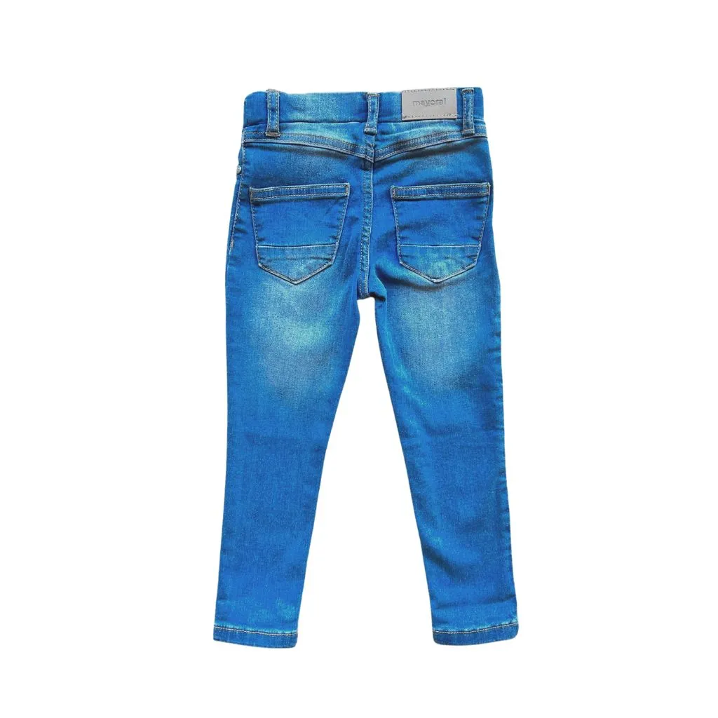 Light Wash Skinny Denim Pants for Toddler