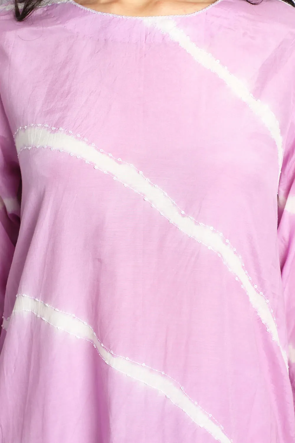 LILAC LEHERIYA EMBROIDERED CO-ORD SET
