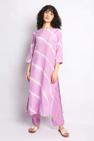 LILAC LEHERIYA EMBROIDERED CO-ORD SET