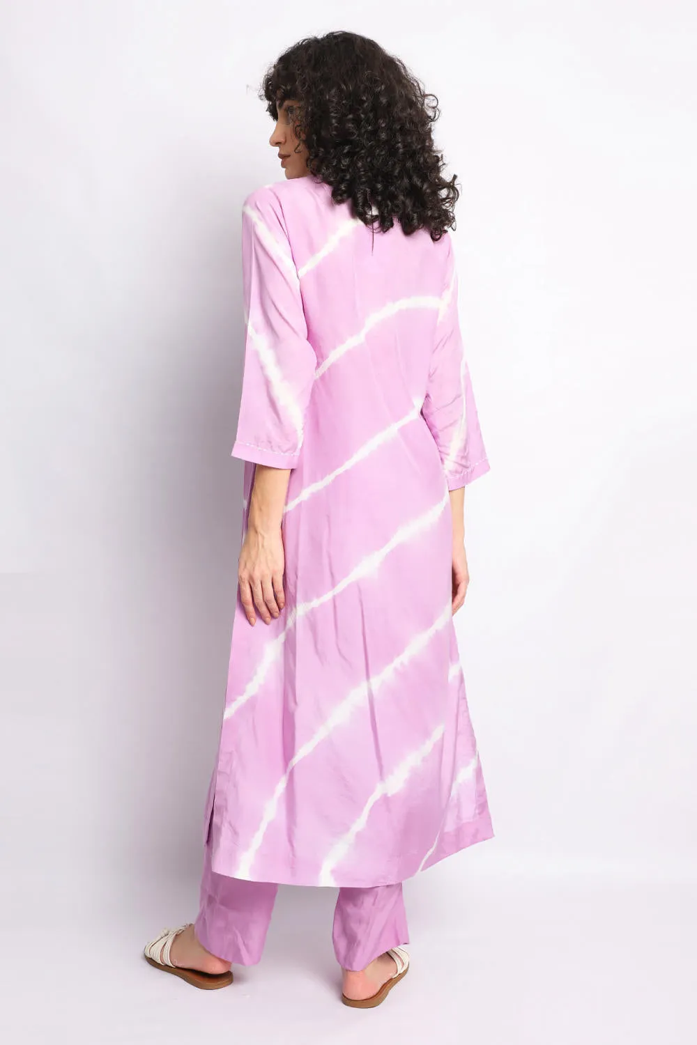 LILAC LEHERIYA EMBROIDERED CO-ORD SET