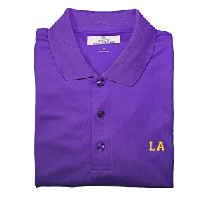 Louisiana "LA" State Letters Performance Polo
