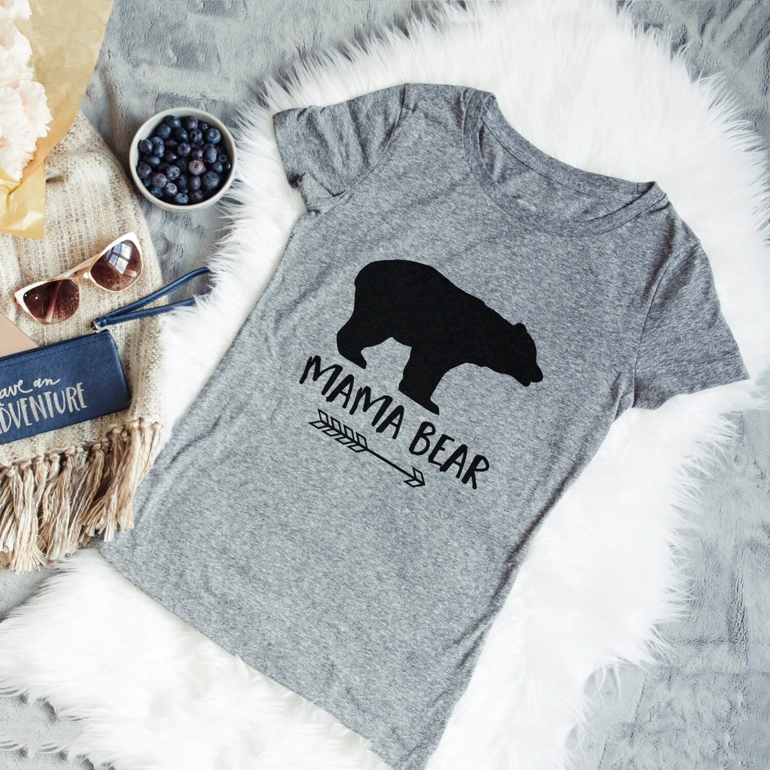 Mama Bear Shirt - Arrow Graphic Tee Gift for Mom