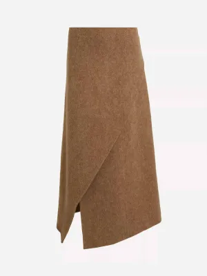 Marion asymmetric wrap skirt