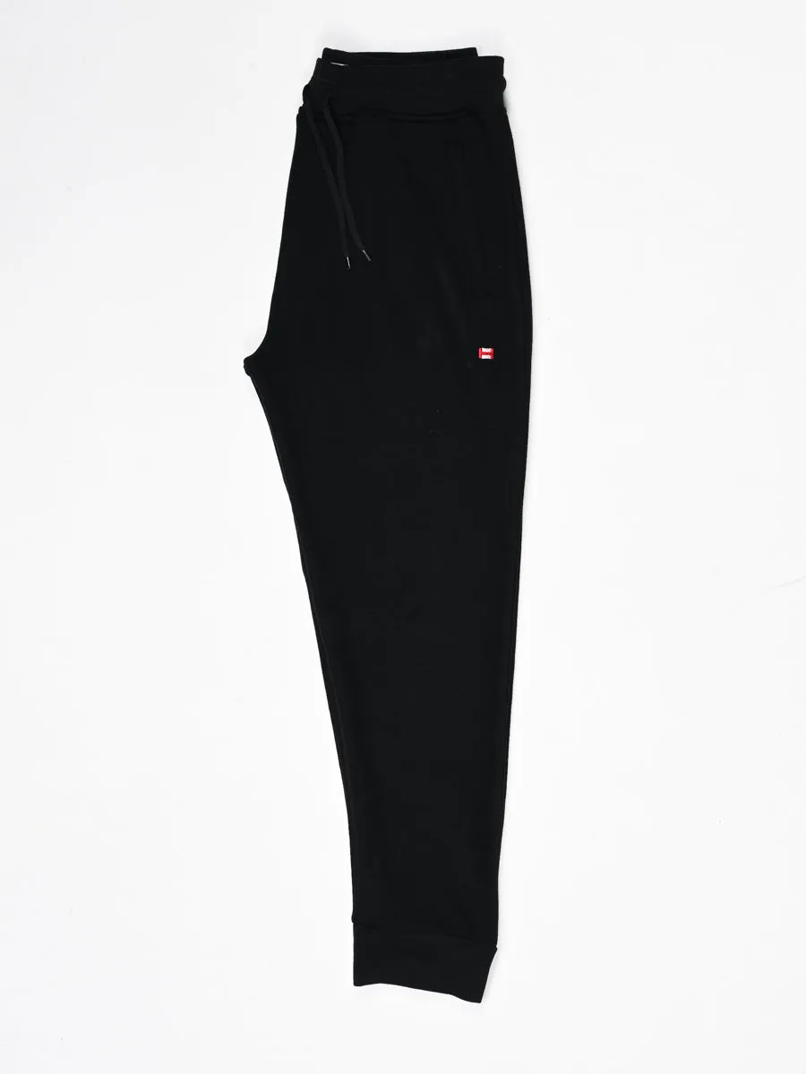 Men Black Slim-Fit Joggers