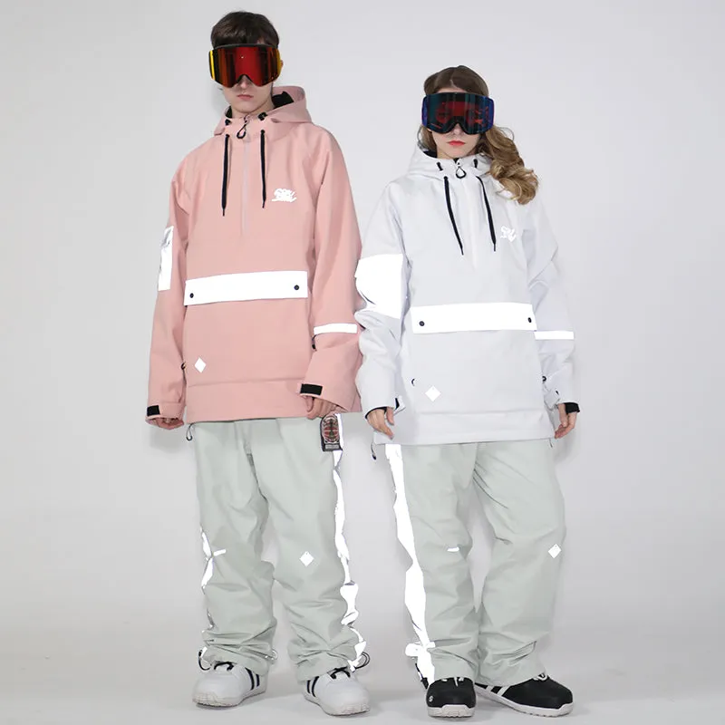 Mens Unisex Superb Neon Glimmer Snowsuit Jacket & Pants Set