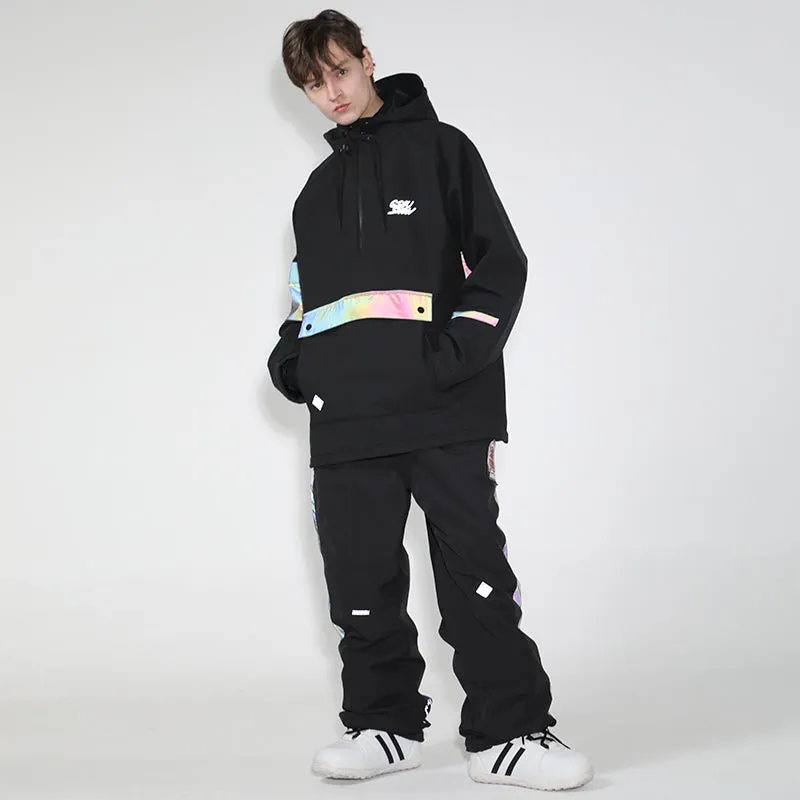 Mens Unisex Superb Neon Glimmer Snowsuit Jacket & Pants Set