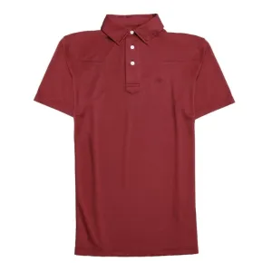 Modern Western Polo - Maroon