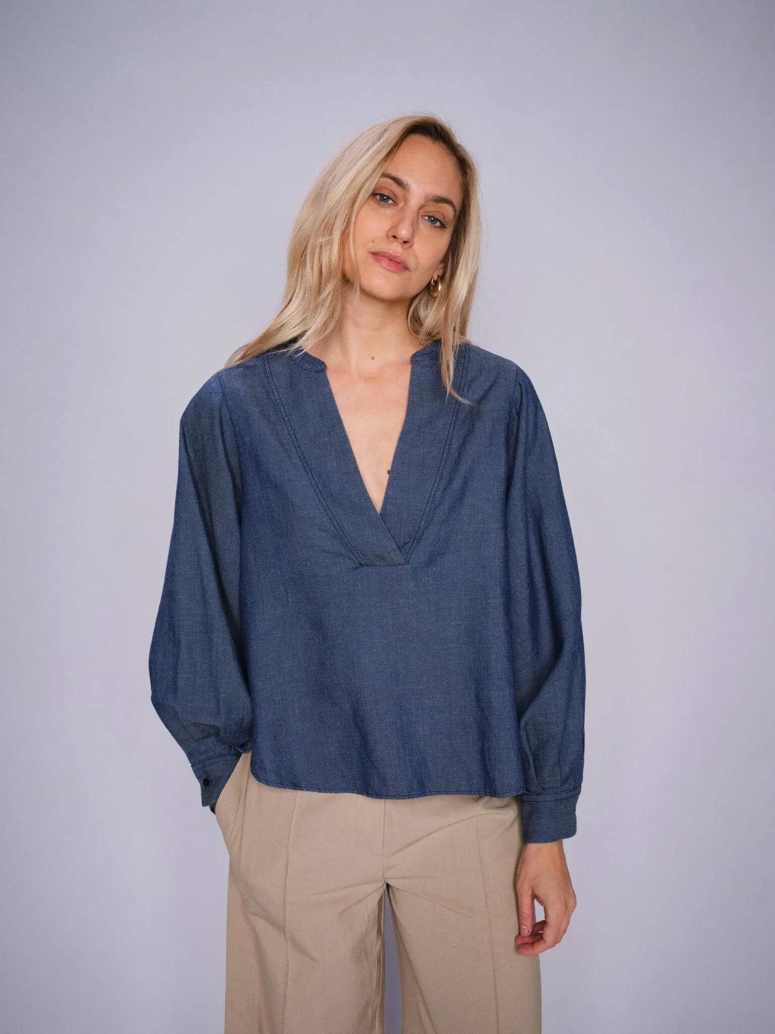 Mos Mosh Yen Denim Blouse