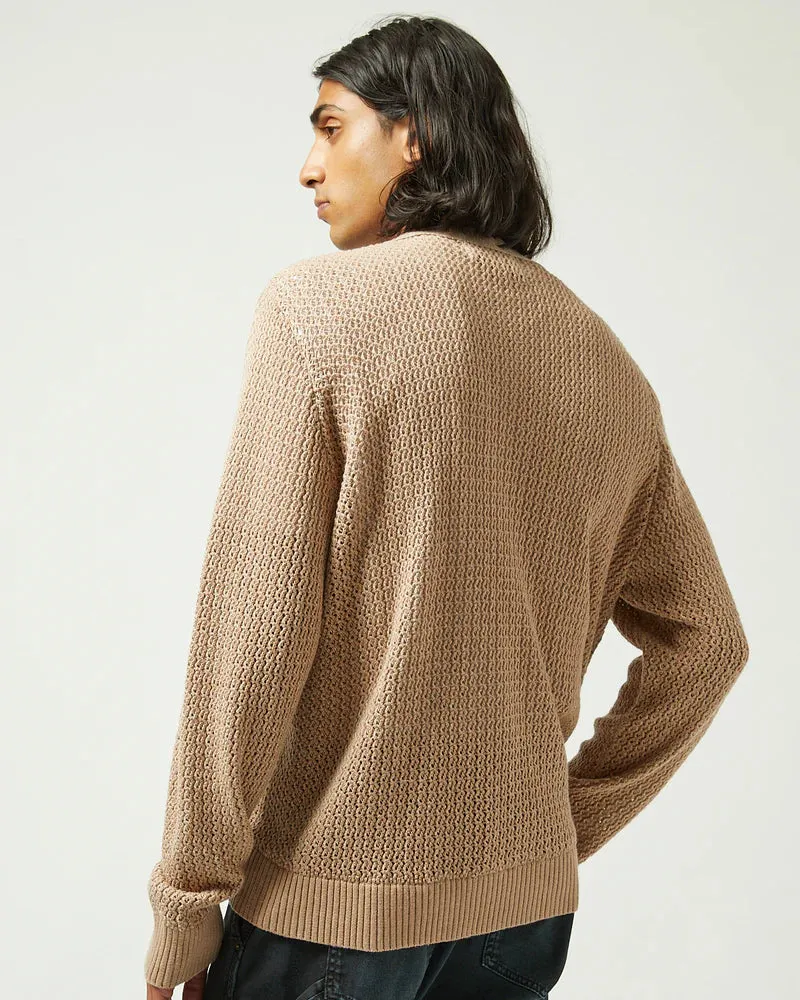 Natural Marled Cardigan