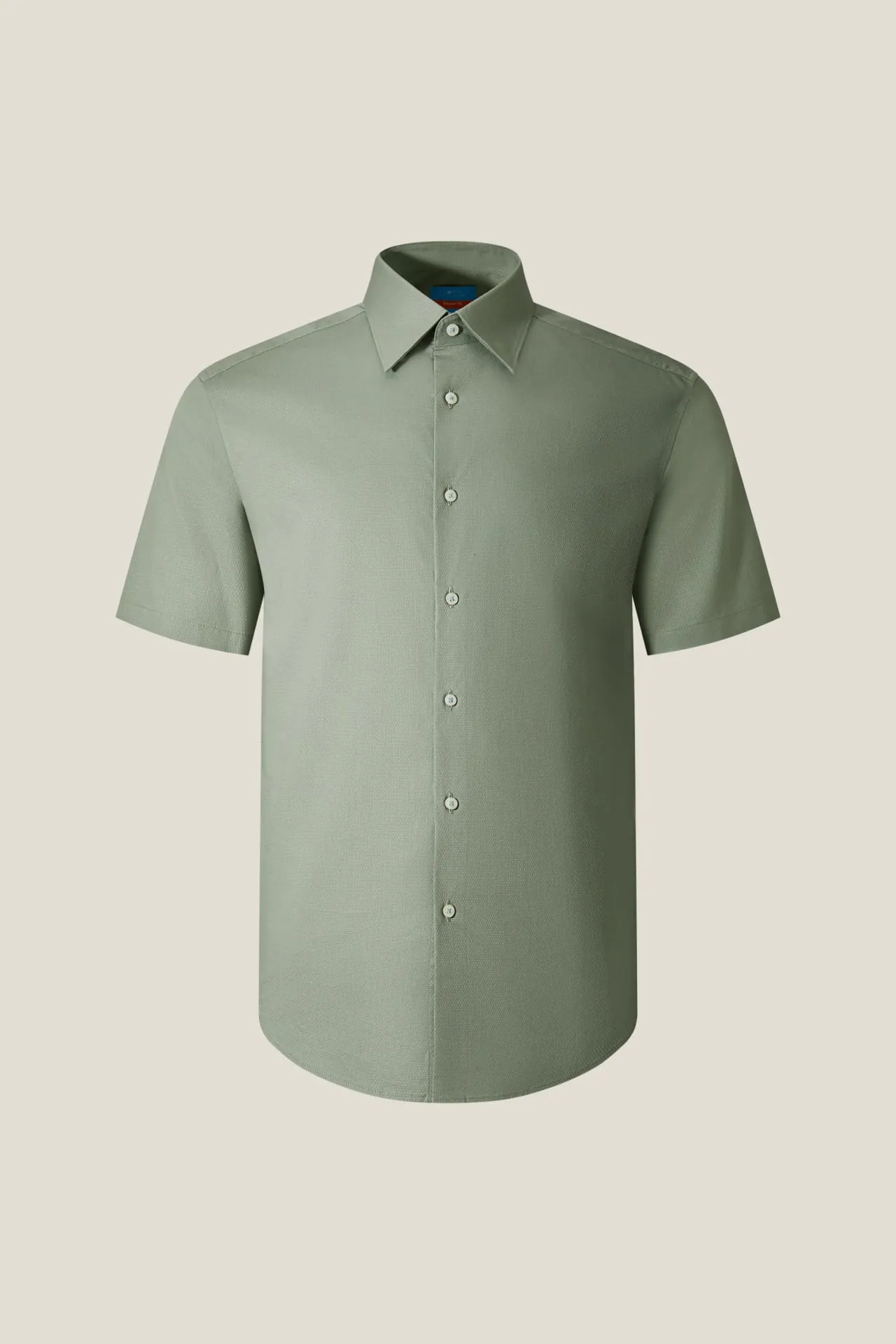 Non-Iron Easy Care Smart Fit Dot Texture Short Sleeve Shirt