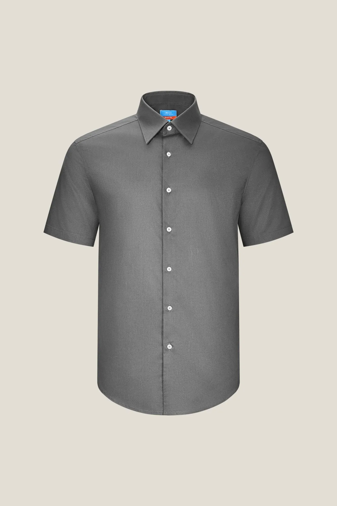 Non-Iron Easy Care Smart Fit Dot Texture Short Sleeve Shirt