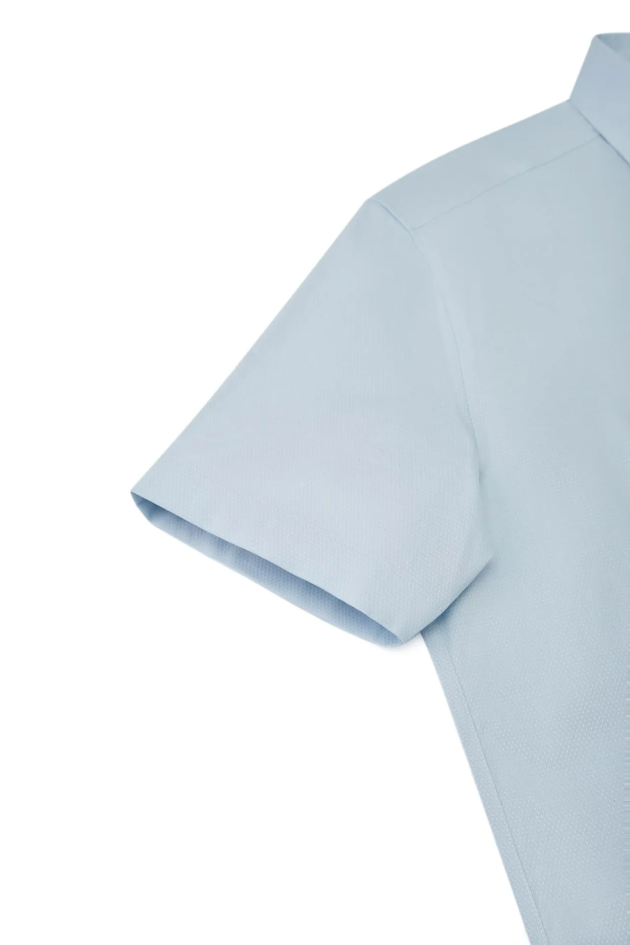 Non-Iron Easy Care Smart Fit Dot Texture Short Sleeve Shirt