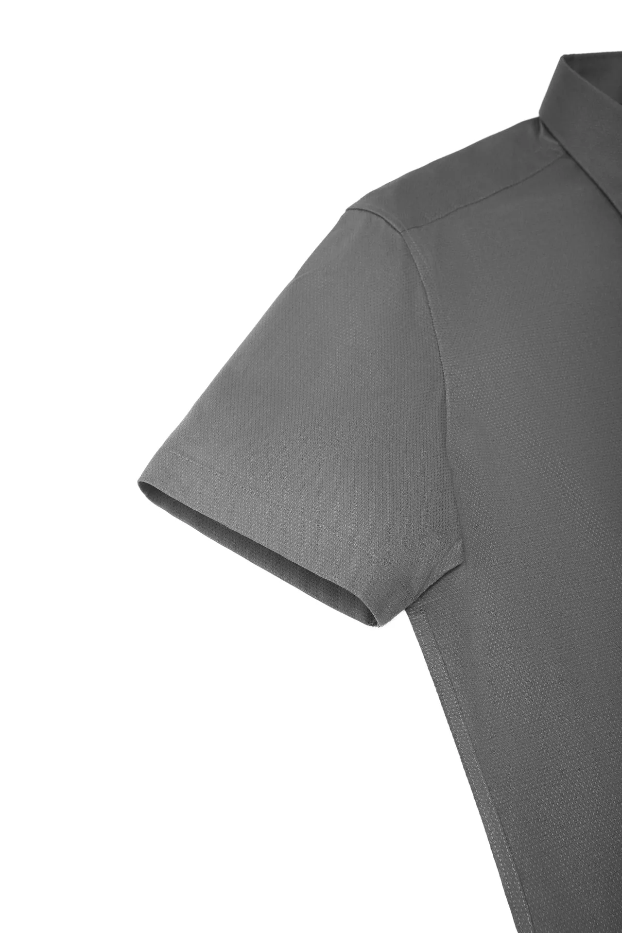Non-Iron Easy Care Smart Fit Dot Texture Short Sleeve Shirt